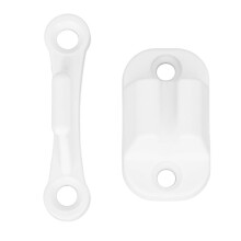 Türanker-Set aus verstärktem Nylon in T-Form für Wohnmobile, Camper, Wohnwagen und Reisemobile, Weiß