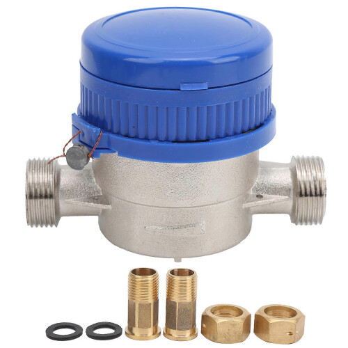 TSS3002E BSP 1/2 Mechanical Cold Water Meter with Pointer Measuring Tools for Home