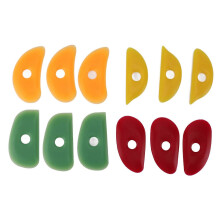 12-teiliges Set aus Silikon-Töpferwerkzeugen für Keramik und Rippenformen – ideal für DIY-Projekte