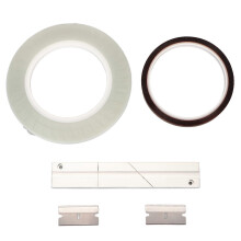 1/4 10 Inch Splicing Block Kit Universal Open Reel Tape Media with Splicing Tape Leader Tape Media Blade for Revoxsonido