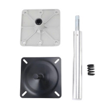 Bootstoelvoet 6,9 inch (17,5 cm) van aluminiumlegering, antislip, zware uitvoering, set geschikt voor de meeste bootstoelmontage.