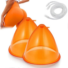 (150ml)Extra-Large Buttock Vacuum Suction Therapy Cups,2 Pcs Vacuum Cups with