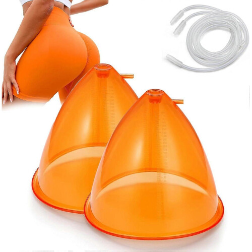 (150ml)Extra-Large Buttock Vacuum Suction Therapy Cups,2 Pcs Vacuum Cups with