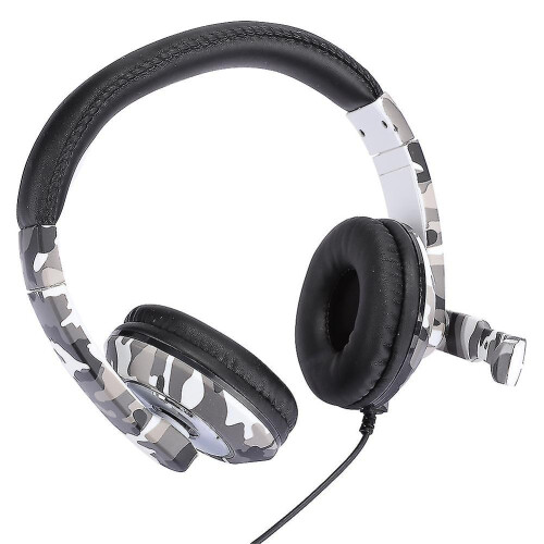Headset für Handy- und Computerspiele (PS4) – Weiß-Camouflage 2