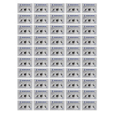 50 stuks reinigingsset voor creditcardlezers, POS-terminals en kaartprinters.
