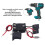 Cordless Drill Trigger Switch Speed Control Replacement CW CCW Adjustable with Small Light for Da Yi 12V Machine 7.2~24VDC 16A 4