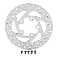 100mm Wide Brake Disc Stainless Steel 5 Hole Brake Disc with 5 Screws for Xiaomi M365 Electric Scooter