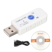 USB Computer Thermo Hygrometer Multifunction PC Data Logger Alarm Ambient Temperature Humidity Monitor