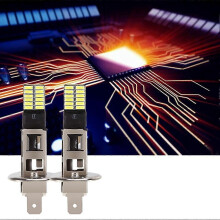 Auto White H1 12V 7.5W LED Light 6000K Bulbs Driving Fog Headlight Lamp