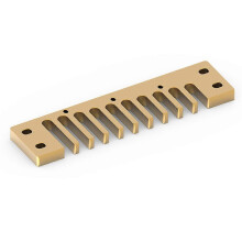 Aluminiumlegierungs-Kamm-Teil für Hohner Marine Band Crossover / Deluxe (Gold)