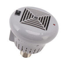 E27 50W to 100W Pet Heating Bulb with Grey Housing 220V 3 Gears Adjustable Basking Light Bulb for Reptile Small Pet Box