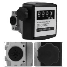 Mechanical 4 Digits High Accuracy Diesel Gasoline Fuel Meter Oil Flow Mannual Counter 5-30 GPM