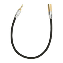 Professionele vergulde 3,5 mm mannelijke naar mini XLR 3-pins kabel voor microfoon, mixer en camera.