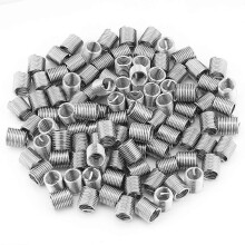 100pcs Stainless Steel SS304 Coiled Wire Helical Screw Thread Inserts M8 x 1.25 x 2D Length