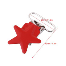 10Pcs Durable Round Suspender Braces Pacifier Strap Holder Clip DIY Making Supplies