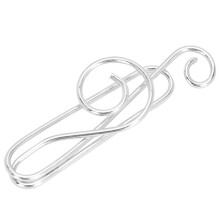 20 Stück Musiknoten-Büroklammern, Musikordnerform, kreatives Modellieren, Metallbastelbedarf, Silber