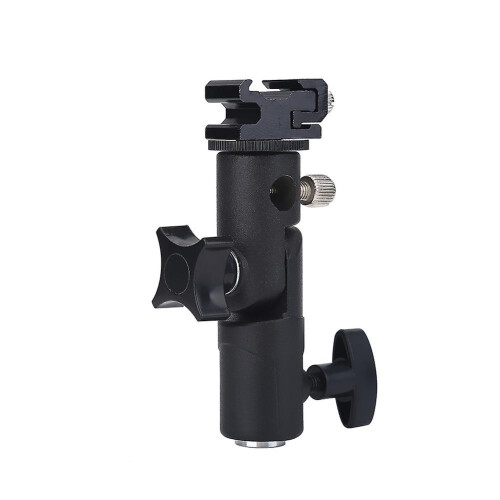 Aluminiumlegering E-type flitsstatiefbeugel Hot Shoe-adapter Parapluhouder