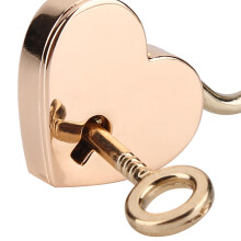 2 sets hartvormig hangslot en sleutel, metalen slot voor bagage, agenda, boek, sieradendoos