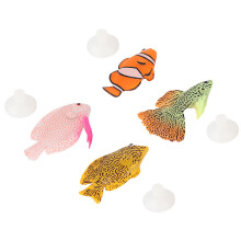 4 stuks lichtgevende siliconen kunstmatige nepvissen voor in het aquarium, decoratieaccessoire