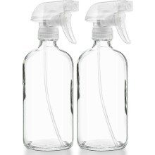 Empty Clear Glass Spray Bottles For Essential Oils, Cleaning Products, Aromatherapy, Misting Plants, Or Cooking - Reliable Sprayer With Mist And Strea