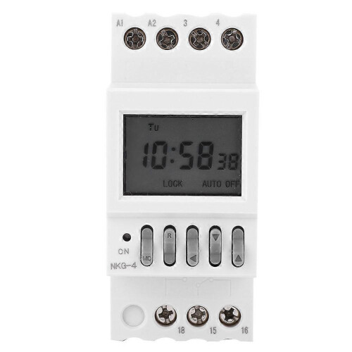 NKG-4 Programmable Timer Switch Din Rail Timing Control Switch AC220V 3A 1