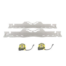 Wheel Alignment Tool Plate Stainless Steel Heavy Duty with 2 Tape Accurate Measurement Toe Alignment Tool for SUV Sedan