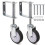 2 Pack Spring Loaded Gate Casters, 4 Inch Heavy Duty Gate Wheels, 360 Degree 1