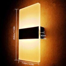 Moderne LED-wandlampen 6W voor binnenverlichting, halverlichting, wandlampen voor slaapkamer, woonkamer, gang en nachtkastje.