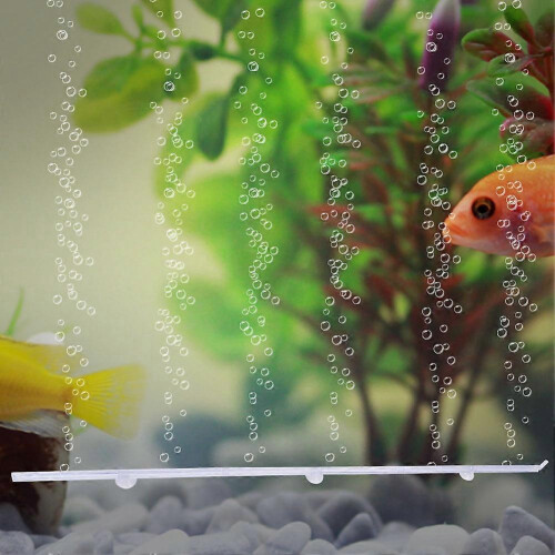 Aquarium Fish Tank Air Vent Bubble Release Bar Diffuser Plastic Made Transparent Color 2