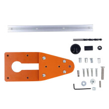 Router Slotting Plate with 260mm Rail Circle Milling nce Base Plate Woodworking Trimming Guide Kit
