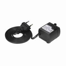 280 l/h 4-W Tauchpumpe für Aquarien, Tischbrunnen, Teiche, Wassergärten und Hydrokultursysteme mit einer Düse und 1,5 m langem Netzkabel