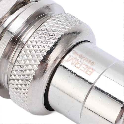 2Pcs Aviation Plug Socket Connector Zinc Alloy Shell Copper Silver Plated Connectors 4 Pin 2