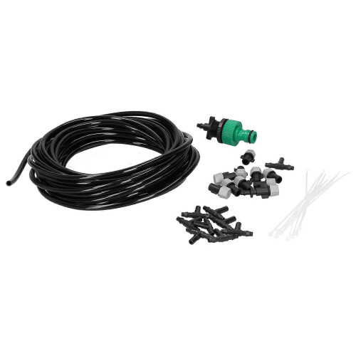 Automatic Garden Water Misting Cooling System Sprinkler Nozzle Hose Micro Irrigation Set 2
