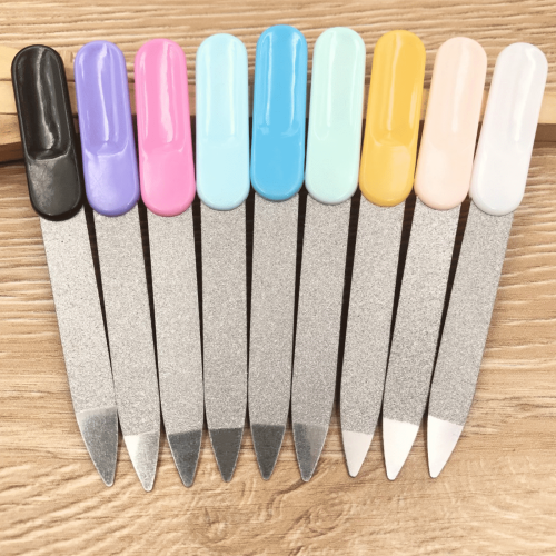 Nagelfil i rostfritt stål med PS-handtag, 9 st 1