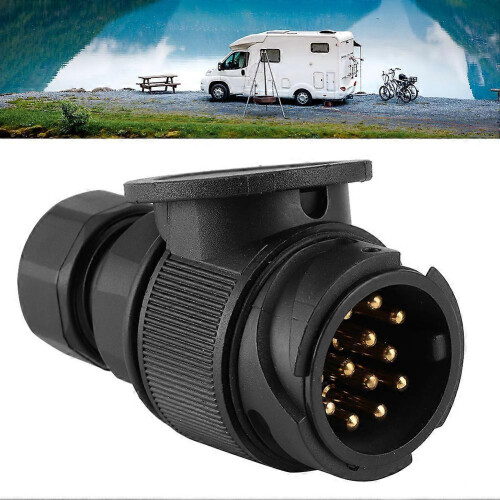 Portable 7 Pin Power Socket Connector Accessory 6-24V for RV Trailers 1