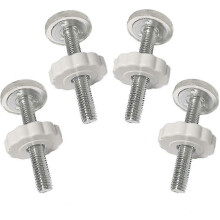 4 stuks drukgevoelige babyhekjes met schroefdraad, doorloophekjes, accessoire schroefboutenset, fittingl20241206117