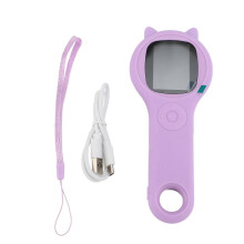 Elektronische microscoop met 2 inch IPS-scherm, 2 MP, 500x handmatige scherpstelling, educatieve handmicroscoop, violet monoculair