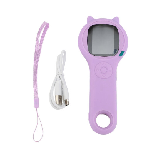 Electronic Microscope 2in IPS Screen 2MP 500X Manual Focusing Educational Handheld Pocket Microscope Violet Monocular