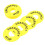 Emergency Stop Sign Button Ring for Switch 10Pcs Durable Yellow PVC 1