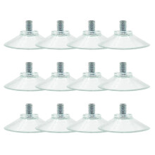 12 stuks zuignappen met schroefdraad, zuignappen met dop, PVC tafelmodel zuignappen met schroefdop, diameter 4,5 cm