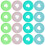 80pcs Binder Discs Notebook Binding Discs Planners Binding Discs Loose-leaf Binder Discs 1