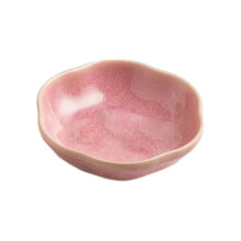 Unique Glazed Ceramic Jewelry Tray for Ring Earring-Pink