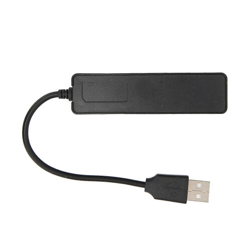 USB2.0 Hub Memory Card Storage Card Reader High Speed Transmission Plug and Play Easy Access USB SplitterBlack 2