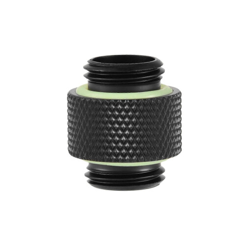 2pcs G1/4 Thread Fitting Adapter Connector for Computer Water Cooling System Black Long