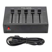 Phono Preamp EQ 2 Channel Digital Sound Equalizer 3 Band 12dB High Mid Low Tone Adjustment nced Volume Control 5V Adapter for Record Player
