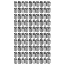 100 Stück Gewindeeinsätze, Reduziermuttern-Reparaturwerkzeug, Edelstahl, M6x13D