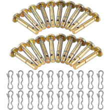 20 Scherbolzen + 20 Splinte für Schneefräsen – Ersatz-Scherbolzen-Sets 738-04124 und 714-04040, kompatibel mit MTD, Craftsman, Cub Cadet und Troy