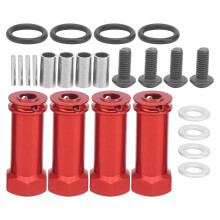 RC Aluminum Alloy Wheel Hub Lengthen Hex Extension Adapter for WLToys 144001 1/14 RC CarRed