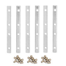 Aluminium profiel, koolstofstaal, rechte binnenconnector, standaard (2020 M5, 6 stuks)