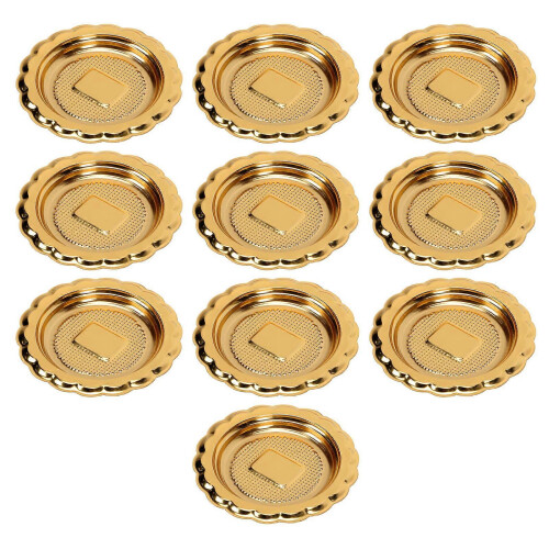 Small Trays Golden for Dessert Shops 20Pcs 1